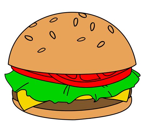 Hamburger Burger Clipart Clipart Kid 5
