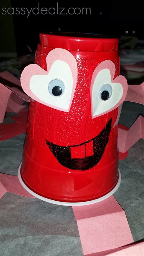 Red Solo Cup Valentines Day Craft For Kids Heart Man Crafty Morning