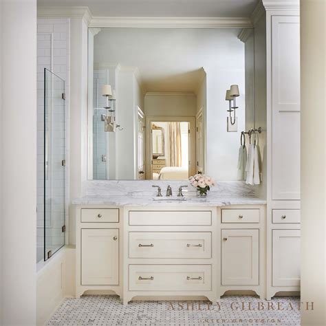 Ashley Gilbreath Interior Design A Neutral Bathroom With Custom