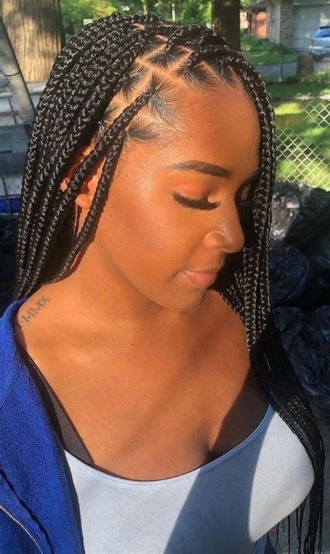28 Knotless Box Braids Hairstyles You Cant Miss Hairstyles Pinterest
