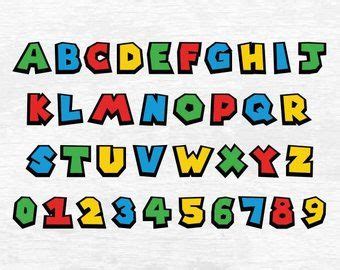 Alphabet Etsy Letras De Mario Bros Fiesta Inspirada En Super Mario