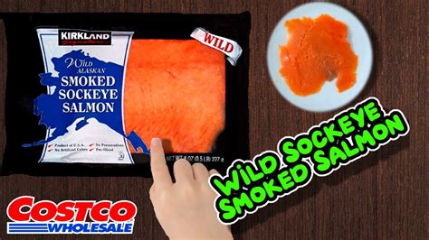 Kirkland Wild Alaskan Smoked Sockeye Salmon Costco Product Review Youtube
