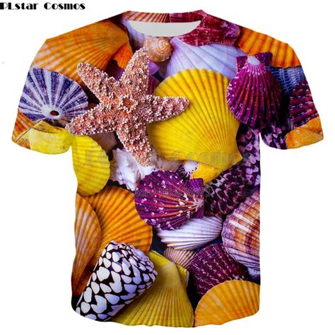 Plstar Cosmos Brand Clothing 2018 Summer New Style Fashion T Shirt Men Women T Shirts Ocean