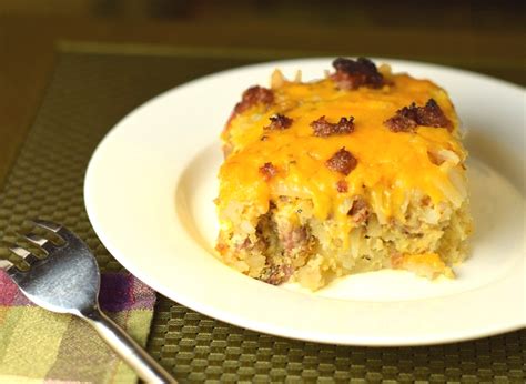 Sausage Hash Brown Breakfast Casserole With Egg And Cheese Fox Valley