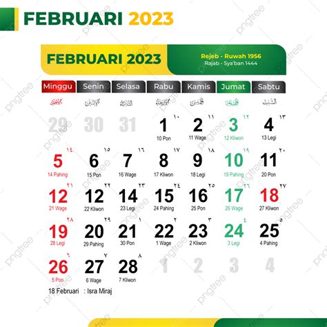 Kalender 2023 Februari Lengkap Dengan Tanggal Merah Kalender 2023