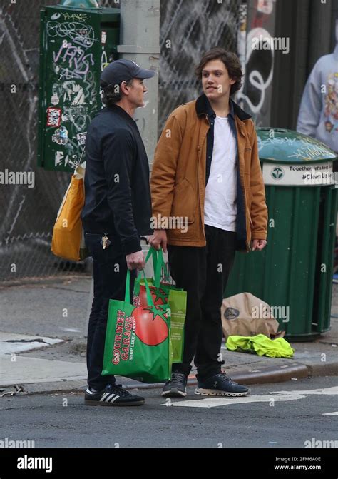 New York Ny Billy Crudup And His Taller Son William Parker Crudup Years Old