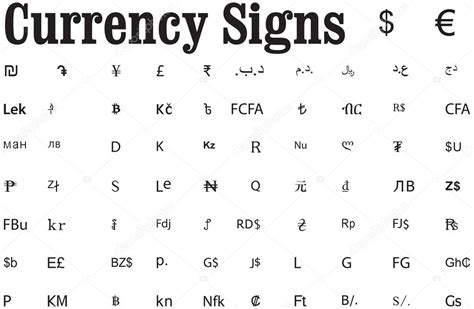Jun 26, 2020 · types of trademarks: Currency symbols representing money on various countries — Stock Vector © krishnadasekm #57125293