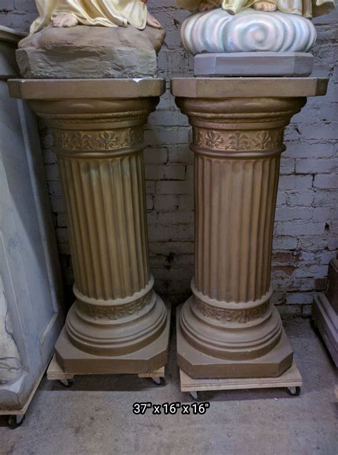 Statue Pedestals Used Church Items