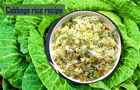 Cabbage Rice Healthylife Werindia