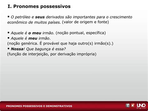 Ppt Pronomes Possessivos E Demonstrativos Powerpoint Presentation 7020