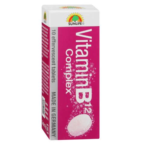 Sunlife Vitamin B12 And Complex Effervescent 10 Tablets Clicks