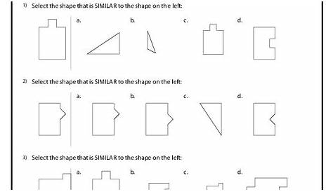 geometry worksheet shapes