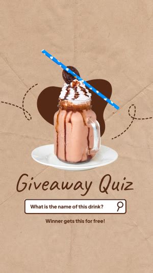 Giveaway Quiz Instagram Story Brandcrowd Instagram Story Maker