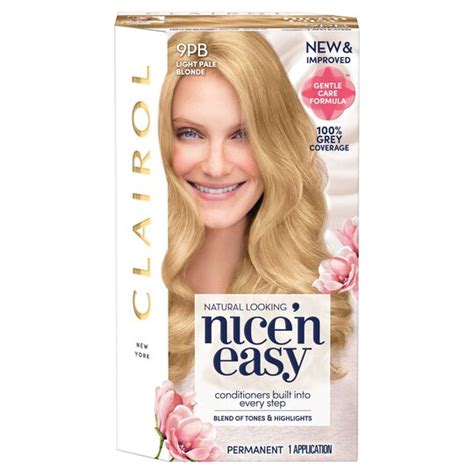 Nicen Easy Permanent Pale Blonde 9pb Hair Dye Tesco Groceries