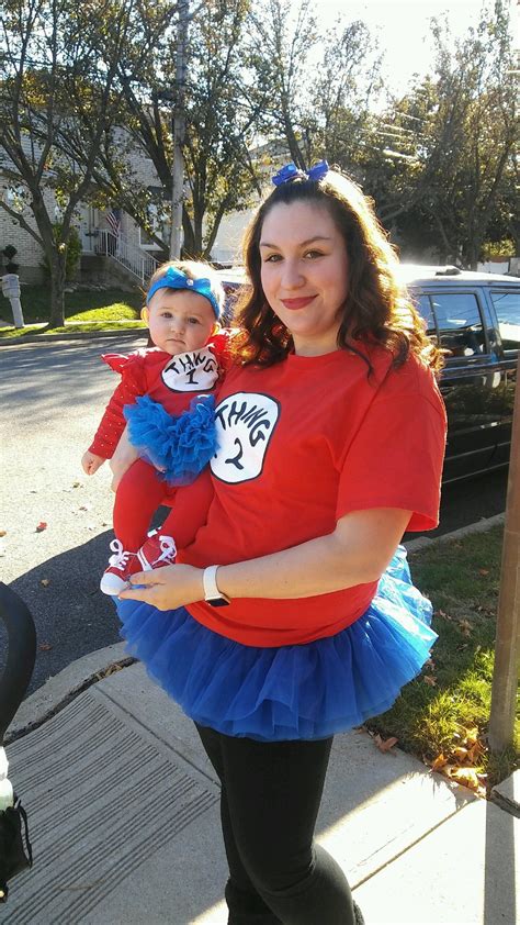 Happy Halloweenthing1 Thing2mom And Daughter Costume
