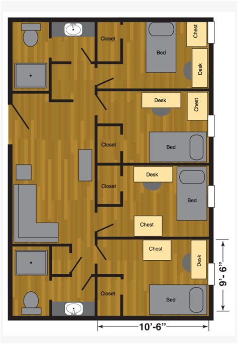 2 Bedroom Talkington Vanderbilt University Dorm Floor Plans