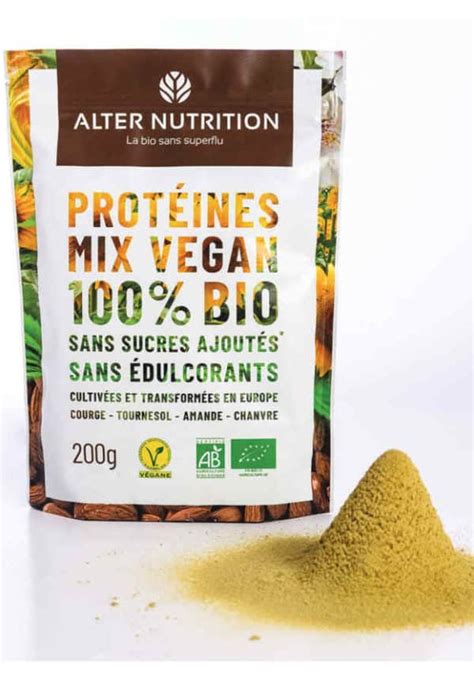 Protéines Mix Vegan Bio Sans Additifs Alter Nutrition