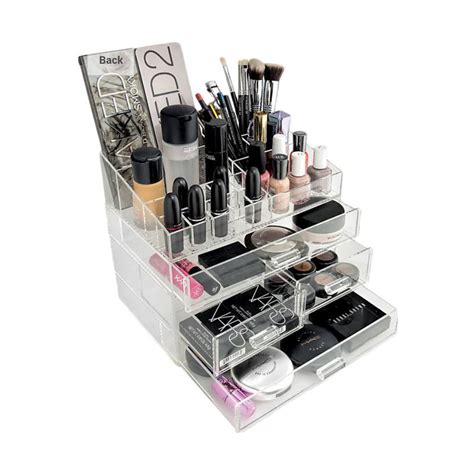 Jual Acrylic Makeup Tipe K2 Tempat Peralatan Make Up Putih Di Seller