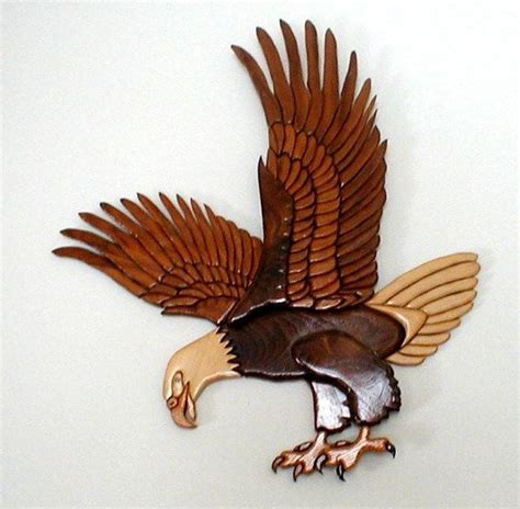 Bald Eagle Handcrafted In Intarsia By Wisconsinwoodchuck On Etsy 275