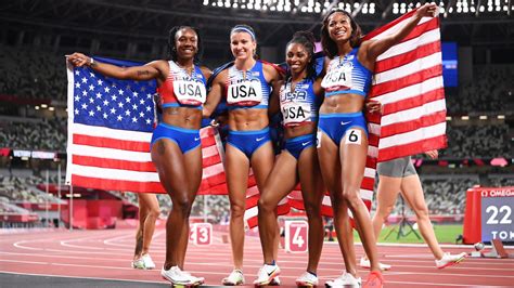 Clovis Native Jenna Prandini Wins Silver In Tokyo Team Usa Second In Womens 4x100m Relay