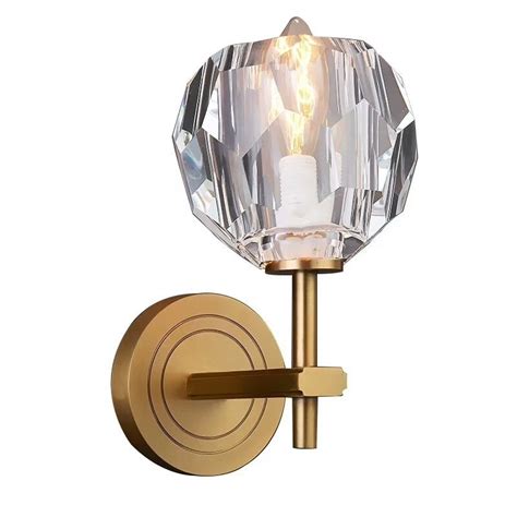 Crystal Solid Brass Sconce Wall Lights Bathroom Lights Vanity Lighting