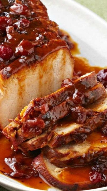 Place whole, peeled sweet potatoes on top of roast. Slow-Cooker Cranberry-Orange Pork Roast ~ Cranberry sauce and the juice and zest of an orange ...
