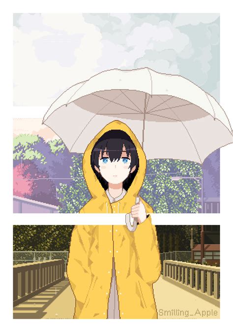Rainy Day Daydream Rainy Day Drawing Pixel Art Anime