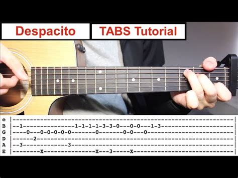 Despacito Fingerstyle Tabs Guitar Lesson Tutorial How To Play