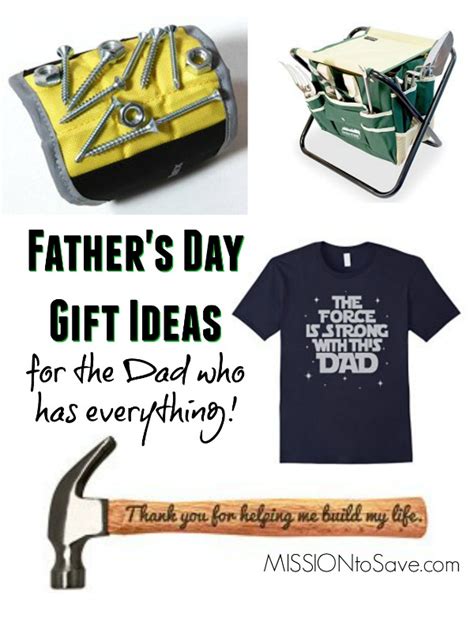 Gift ideas for dads who have everything. Great Father's Day Gift Ideas- For The Dad Who Has ...