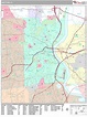 Hartford Connecticut Wall Map (Premium Style) by MarketMAPS - MapSales