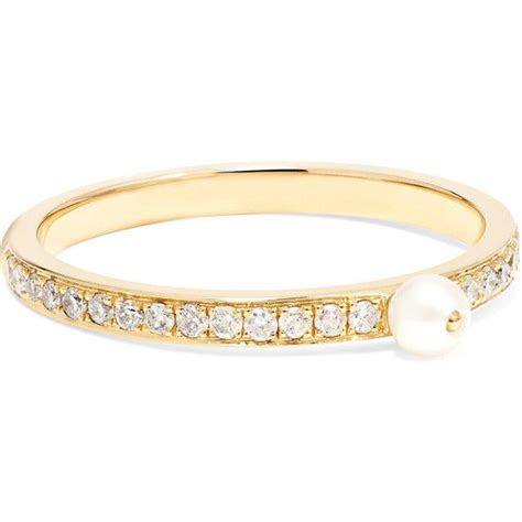 Anissa Kermiche Perle Rare 14 Karat Gold Pearl And Diamond Ring 3 170