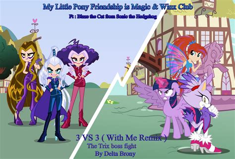 He described a smooth buzz with no paranoia. 3 vs 3 : A MLP and Winx Club Crossover with Blaze by ...