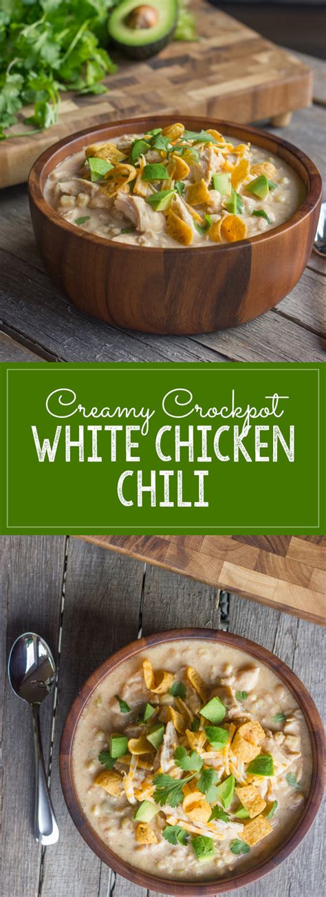 From delicious slow cooker dishes to flavorful dips find a chili recipe for any occasion! Creamy Crockpot White Chicken Chili - Lovely Little Kitchen