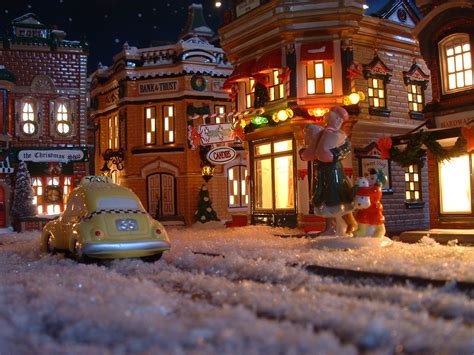 More Snowy Streets On The Square Snow Village Christmas Pictures