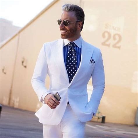 Men Suit White Linen Suits Linen Summer Suits 3 Piece White Suits Slim