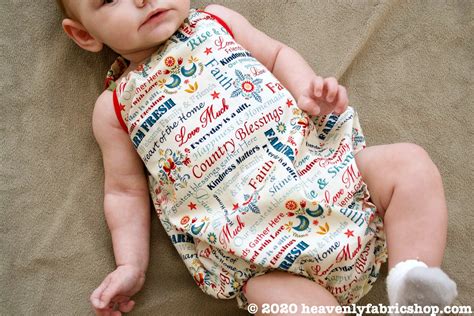 Any Size Baby Bubble Romper Pattern Heavenly Fabric Shop