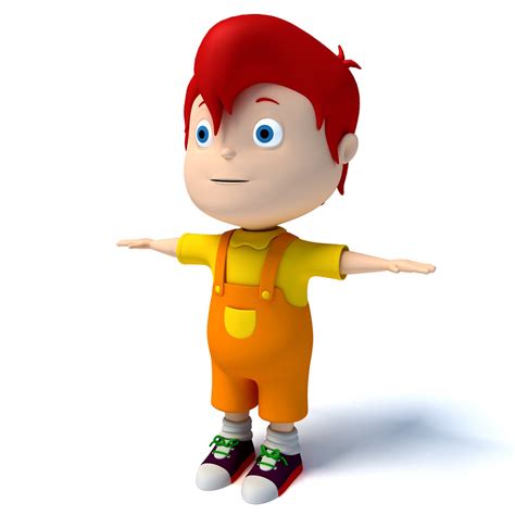 3d Cartoon Kid Character