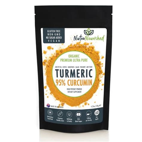 PURE ORGANIC 95 CURCUMIN POWDER 60g