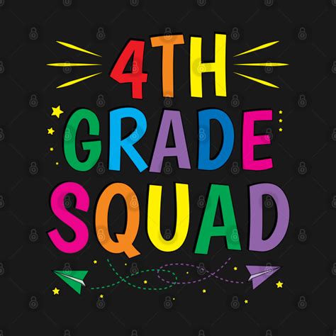4th Grade Teacher Team Fourth Grade Squad 4th Grade Squad T Shirt
