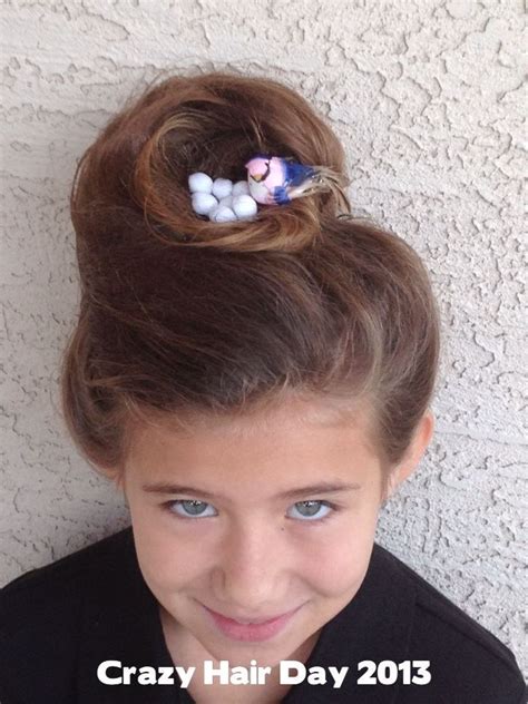 Bird S Nest Hairstyle Crazy Hair 2013 Birds Nest French Roll Hairstyles For School Up