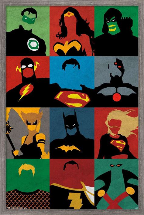 Dc Comics Justice League Minimalist Poster