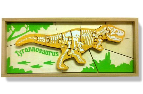 Dinosaur Skeleton Tyrannosaurus - Chunky Wooden Puzzles
