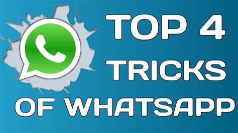 Top 4 Tricks Of Whatsapp Enable Now Youtube