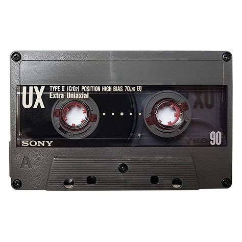 Sony Ux90 Chrome Blank Audio Cassette Tapes Retro Style Media