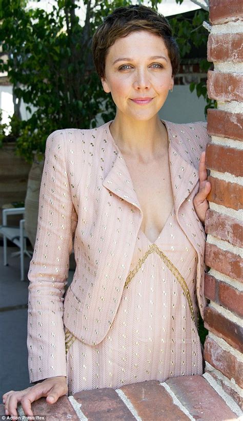 Maggie Gyllenhaal Promotes The Honourable Woman In La In Plunging Dress