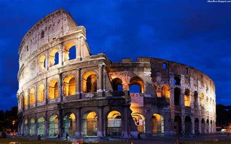 Rome Colosseum Romanum Beautiful Special Italian Capital City Italy Hd