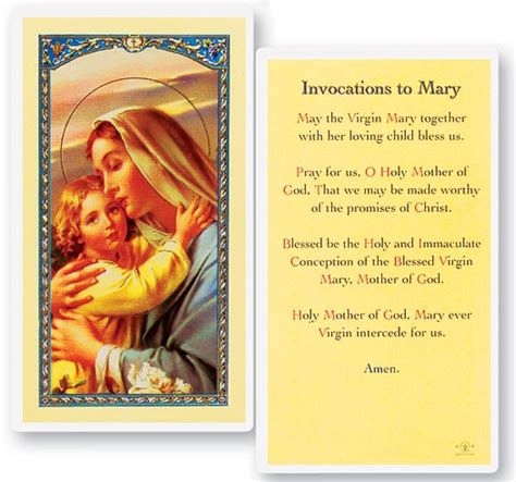 Invocation Laminated Prayer Cards 25 Pack