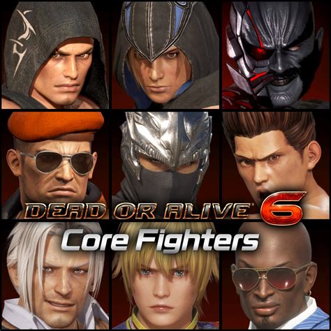 Dead Or Alive 6 Core Fighters Male Fighters Set
