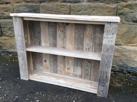 Rustic Wall Mounted Enclosed Shelving Unit Made From Reclaimed
