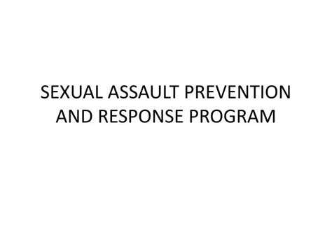 Ppt Sexual Assault Prevention And Response Program Powerpoint